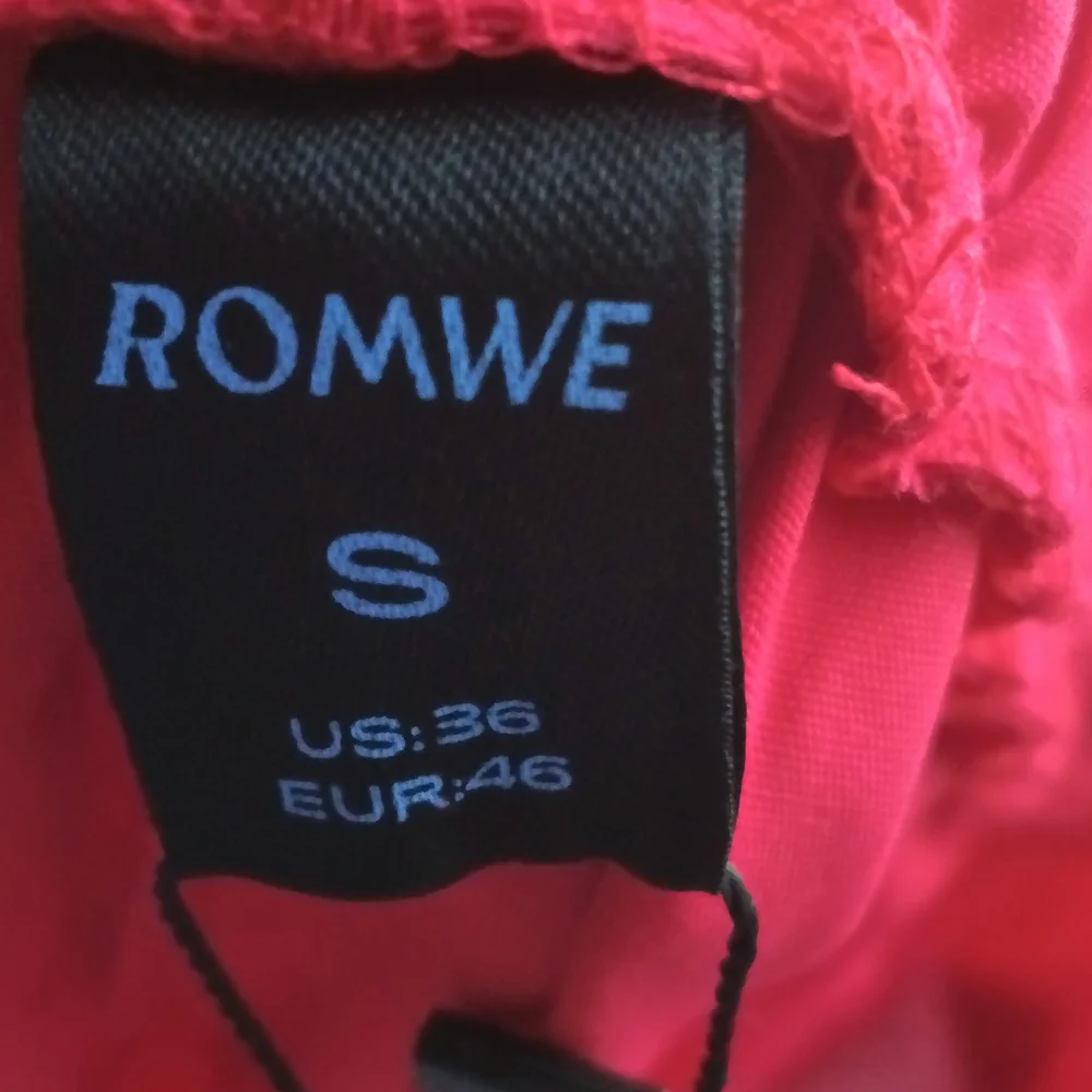 ROMWE Joggers Women S Red Graphic Pants Academia Casual Run Errands Vacation Y2K
